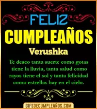 GIF Frases de Cumpleaños Verushka